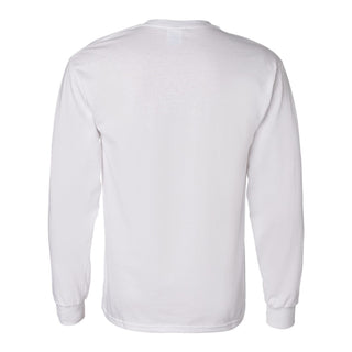 Furman University Paladins Arch Logo Long Sleeve T Shirt - White