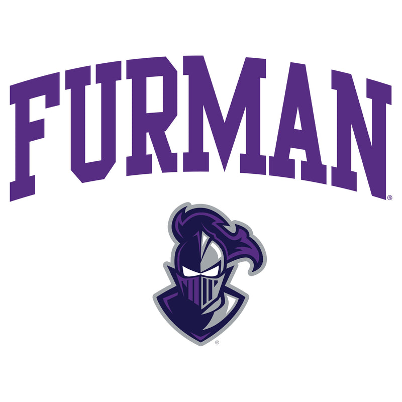 Furman University Paladins Arch Logo Short Sleeve T Shirt - White