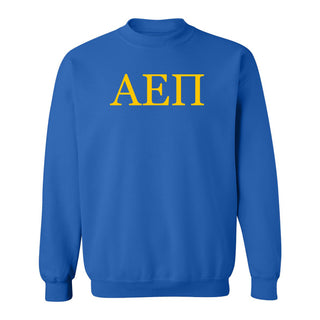 Alpha Epsilon Pi Greek Letter Block Crewneck - Royal