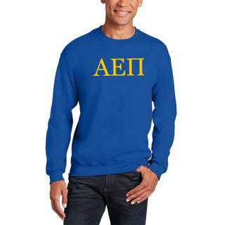 Alpha Epsilon Pi Greek Letter Block Crewneck - Royal