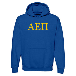 Alpha Epsilon Pi Greek Letter Block Hoodie - Royal