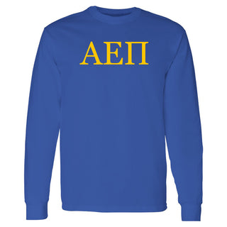 Alpha Epsilon Pi Greek Letter Block Long Sleeve - Royal