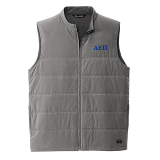 Alpha Epsilon Pi Greek Letter Block LC Travis Mathew Cold Bay Vest - Quiet Shade Grey