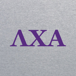 Lambda Chi Alpha Greek Letter Block Long Sleeve - Sport Grey