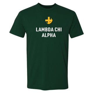 Lambda Chi Alpha Greek Primary Logo NLA T-Shirt - Forest