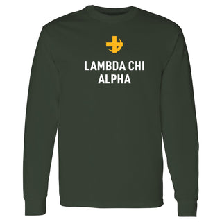 Lambda Chi Alpha Greek Primary Logo Long Sleeve - Forest