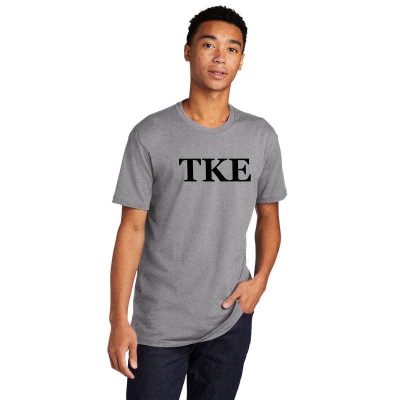 Tau Kappa Epsilon Greek Letter Block NLA T-Shirt - Heather