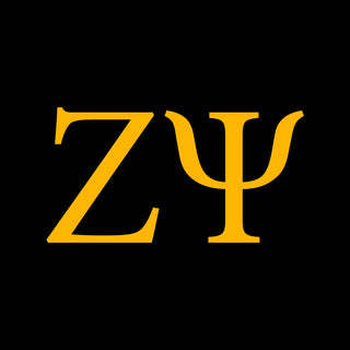 Zeta Psi Greek Letter Block Long Sleeve - Black