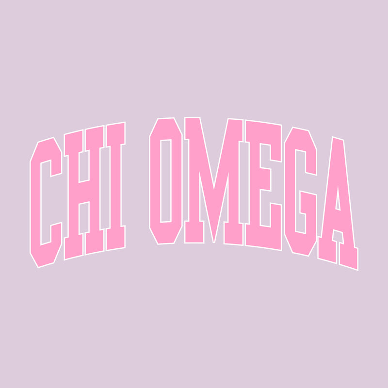 Chi Omega Greek Mega Arch CC T-Shirt - Orchid