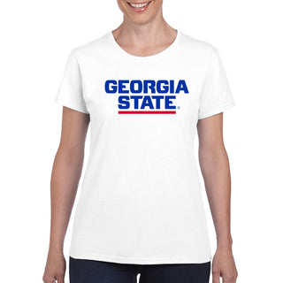 Georgia State Basic Block Women's T-Shirt - White