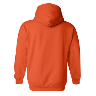 Bowling Green State University Falcons Basic Block Heavy Blend Hoodie - Orange