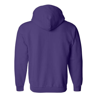 Kansas State University Wildcats Primary Logo Left Chest Embroidered Full Zip Hoodie - Purple