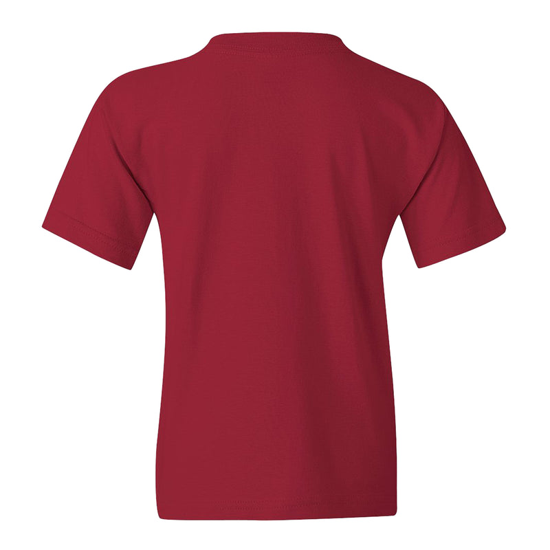 Carnegie Mellon Tartans Arch Logo Youth T Shirt - Cardinal