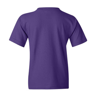 Kansas State University Wildcats Distressed Circle Logo Cotton Youth T-Shirt - Purple