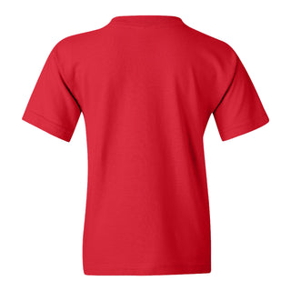 Ferris State University Bulldogs Basic Block Youth T Shirt - Red