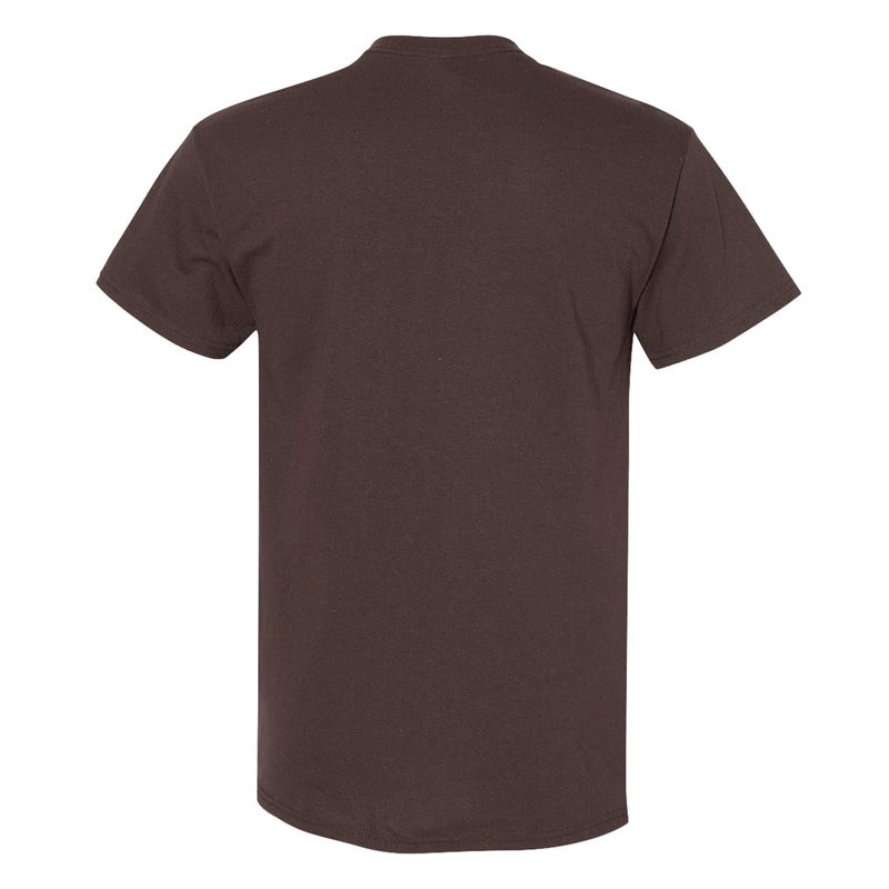 Brown University Bears Basic Block Alumni Short Sleeve T Shirt - Dark Chocolate