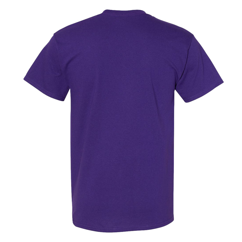 Furman University Paladins Primary Logo Short Sleeve T Shirt - Purple