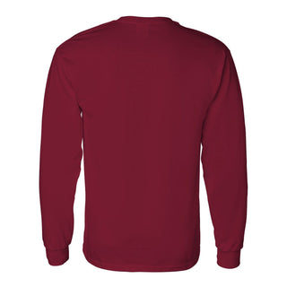 Iowa State University Cyclones Football Crescent Long Sleeve T Shirt - Cardinal