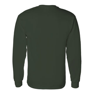 Michigan State University Spartans Arch Logo Softball Long Sleeve T Shirt - Forest