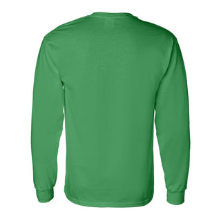 University of North Texas Mean Green Basic Block Cotton Long Sleeve T-Shirt - Irish Green