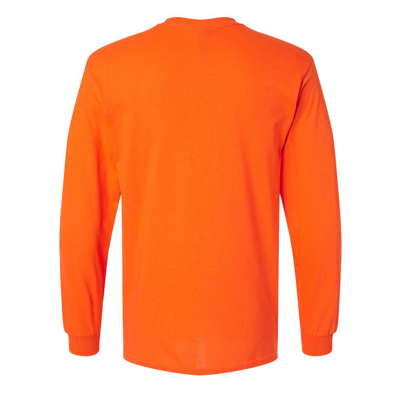 Campbell University Fighting Camels Arch Logo Basic Cotton Long Sleeve T-Shirt - Orange