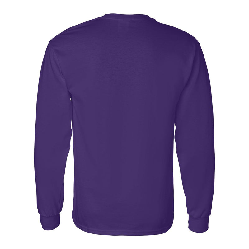 Furman University Paladins Basic Block Long Sleeve T Shirt - Purple