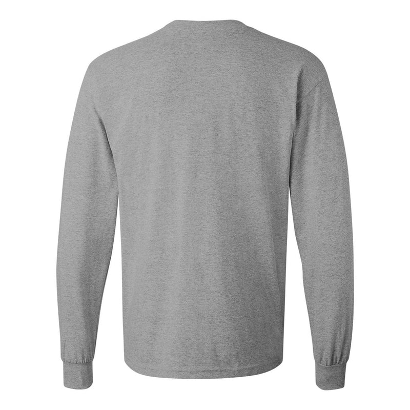 Bemidji State Beavers Primary Logo Long Sleeve T Shirt - Sport Grey