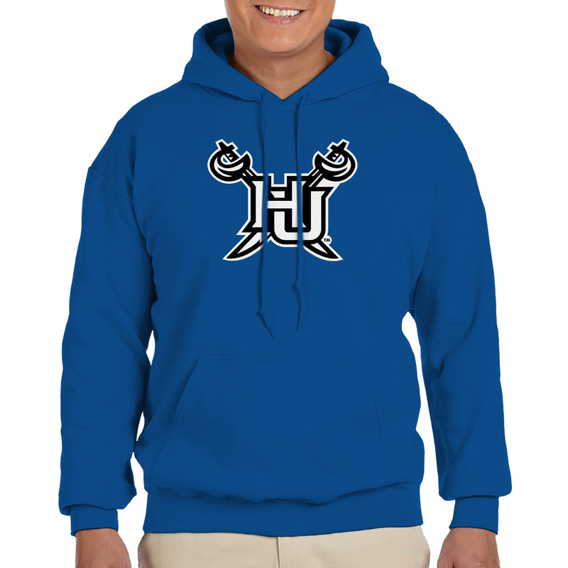 Hampton University Pirates Primary Logo Heavy Blend Hoodie - Royal