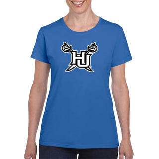 Hampton University Pirates Primary Logo Women's Short Sleeve T Shirt - Royal