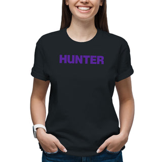 Hunter College Hawks Basic Block T Shirt - Black