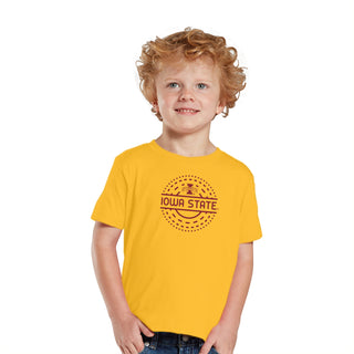 Iowa State Sunny Circle Toddler T-Shirt  - Gold