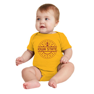 Iowa State Sunny Circle Infant Creeper - Gold