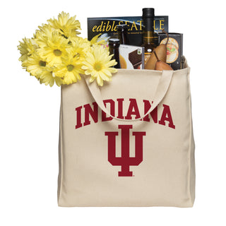 Arch Logo Indiana Port Authority Tote Bag - Natural