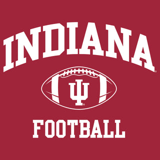 Indiana University Hoosiers Classic Football Arch Short Sleeve T-Shirt - Cardinal