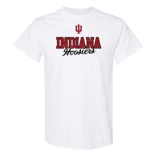 Indiana University Hoosiers Fresh Script Short Sleeve T-Shirt- White