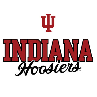 Indiana University Hoosiers Fresh Script Short Sleeve T-Shirt- White