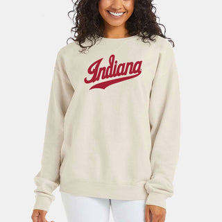 Indiana Script CW Crewneck - Parchment