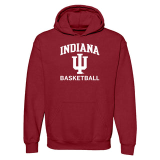 Indiana University Hoosiers Arch Logo Basketball Hoodie - Cardinal