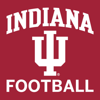 Indiana University Hoosiers Arch Logo Football Hoodie - Cardinal