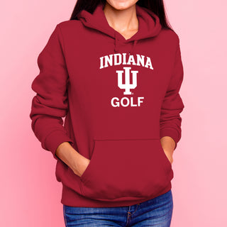 Indiana University Hoosiers Arch Logo Golf Hoodie - Cardinal