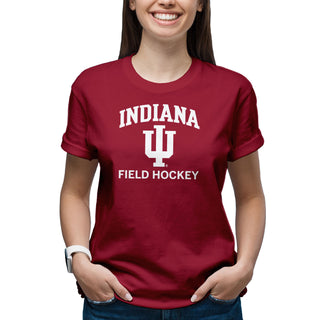 Indiana University Hoosiers Arch Logo Field Hockey Short Sleeve T Shirt - Cardinal