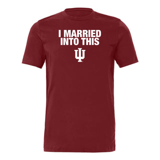 Indiana Married Into This Jersey T-Shirt - Cardinal