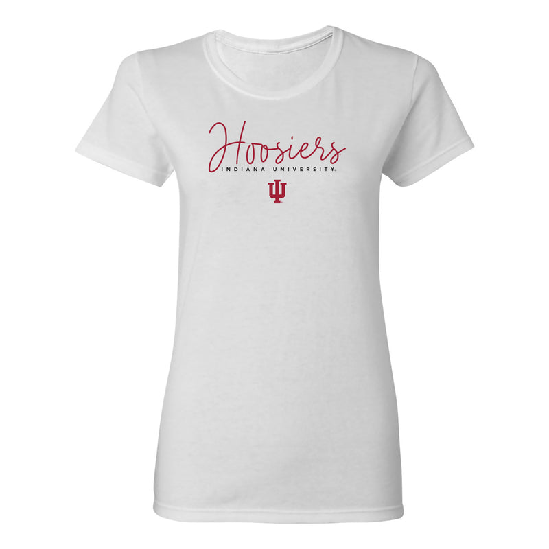 Indiana Thin Script Women's T-Shirt - White
