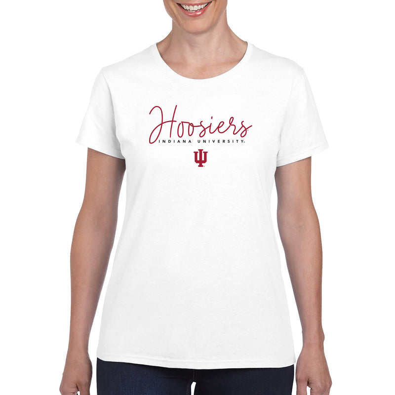 Indiana Thin Script Women's T-Shirt - White