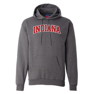 Indiana Applique Powerblend Hoodie - Charcoal Heather