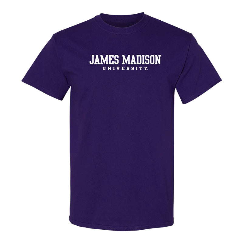 James Madison Basic Block T-Shirt - Purple