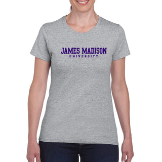 James Madison Basic Block Women's T-Shirt - Sport Grey