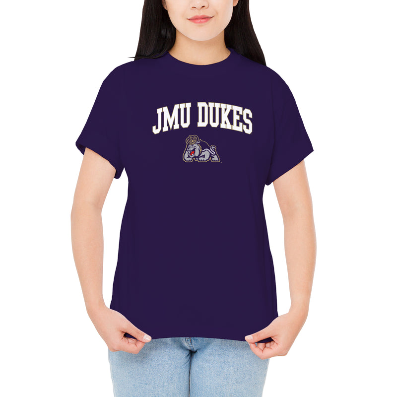 James Madison Arch Logo T-Shirt - Purple