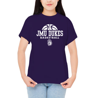 James Madison Basketball Hype T-Shirt - Purple