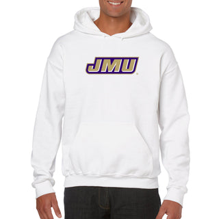 James Madison Primary Logo Hoodie - White